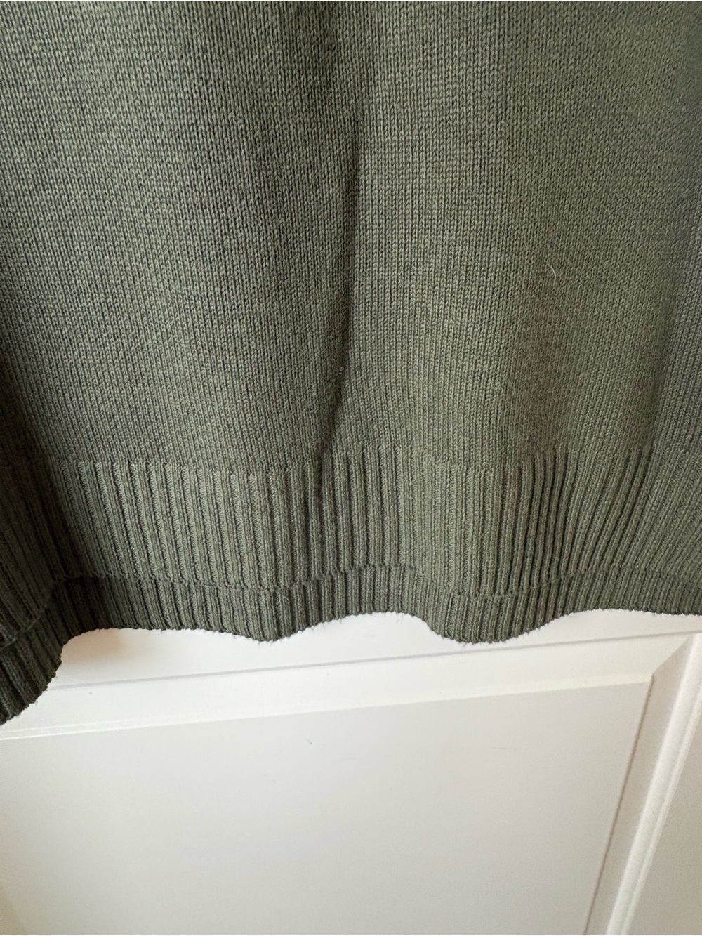 Jessica Simpson Olive Green Long Sleeve Knit Dress - Picture 4 of 4